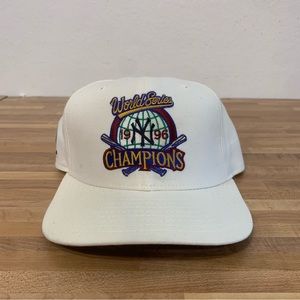 Brand New With Tags Vintage New York Yankees 1996 World Series Champions Hat
